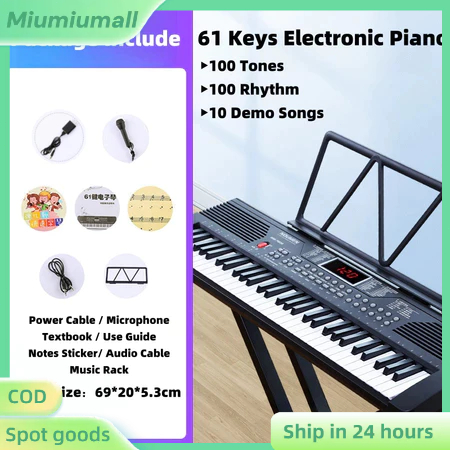 【Lowest price】61 Keys Electric Piano Digital Electronic Learning ...