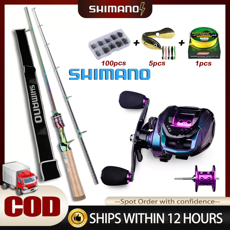 Shimano Full Set Combo Reel casting Rod Joran Pancing 1 Set Reel ...