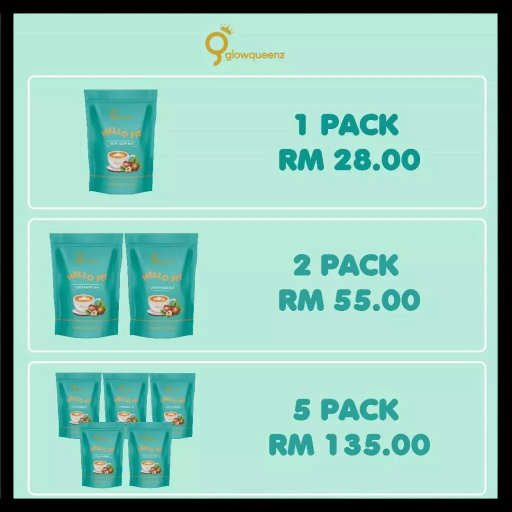 HELLO FIT GLOW QUEENZ 6 SACHET PER PACK | Shopee Malaysia