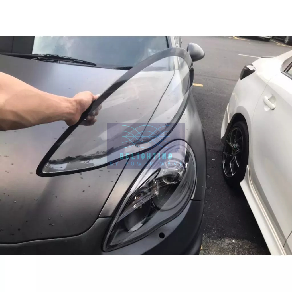 Clear Headlight Lens Cover Pair – For Porsche Panamera 2011-2013, Front Left & Right, Direct Replacement