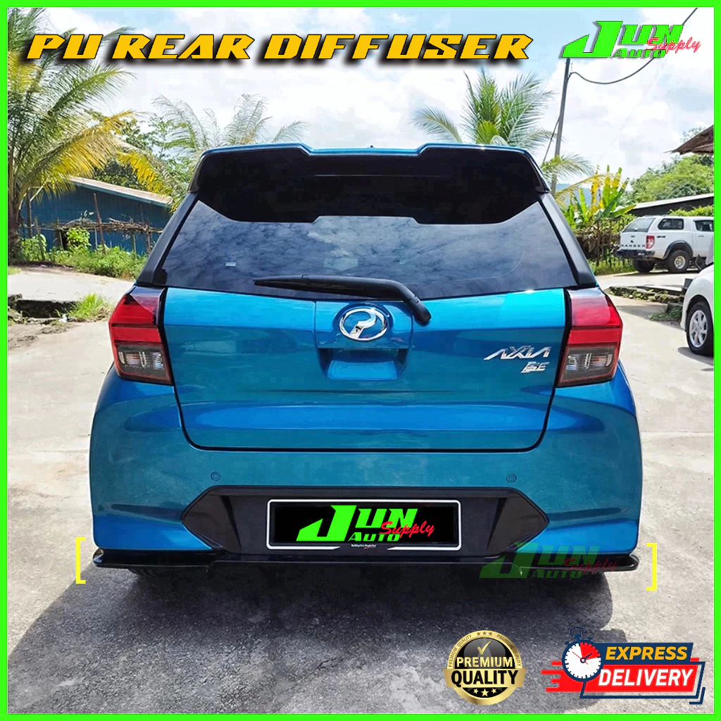 💥Ready Stock💥Perodua New Axia 2023 PU Rear Diffuser | Shopee Malaysia