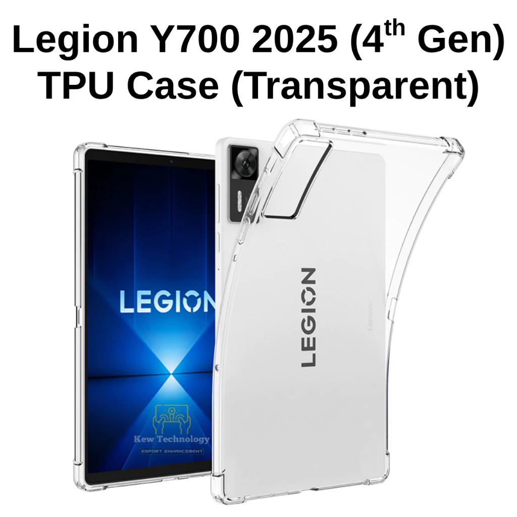 GIOPUEY Case for Lenovo Legion Y700 Gen4 8.8 2025, Soft TPU Back Cover, Ultra Slim, Anti-Vibration and Non-Slip, No Bulky, Black