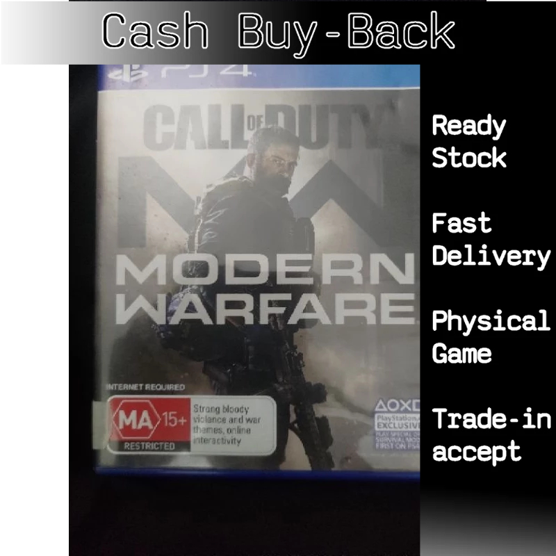 PlayStation ps4 call of duty modern warfare r2 used | Shopee Malaysia