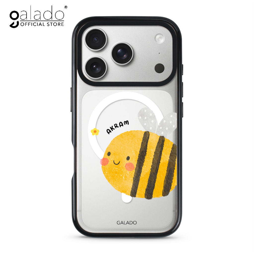 GALADO Happy Bee for iPhone 17/16/15/14/13 Pro Max & Samsung Galaxy S25 ...