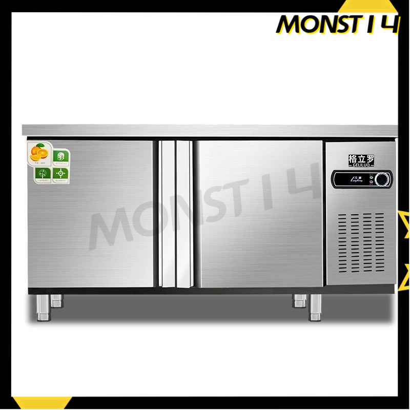 Workbench Freezer Commercial Stainless Steel Kitchen Console Flat Cold ...
