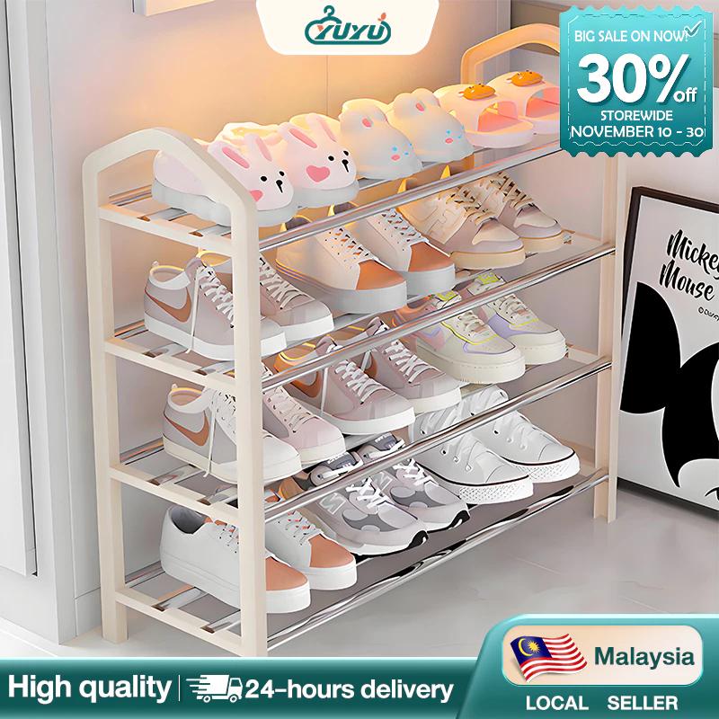 Shoe Rack DIY Space Saving Shoe Organizer Lightweight Easy Assembly Rak ...