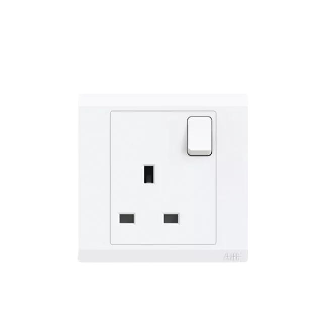 ABB INORA 1 Gang 13A Switch Socket SP | White | BL224 | 12Pcs/Box ...