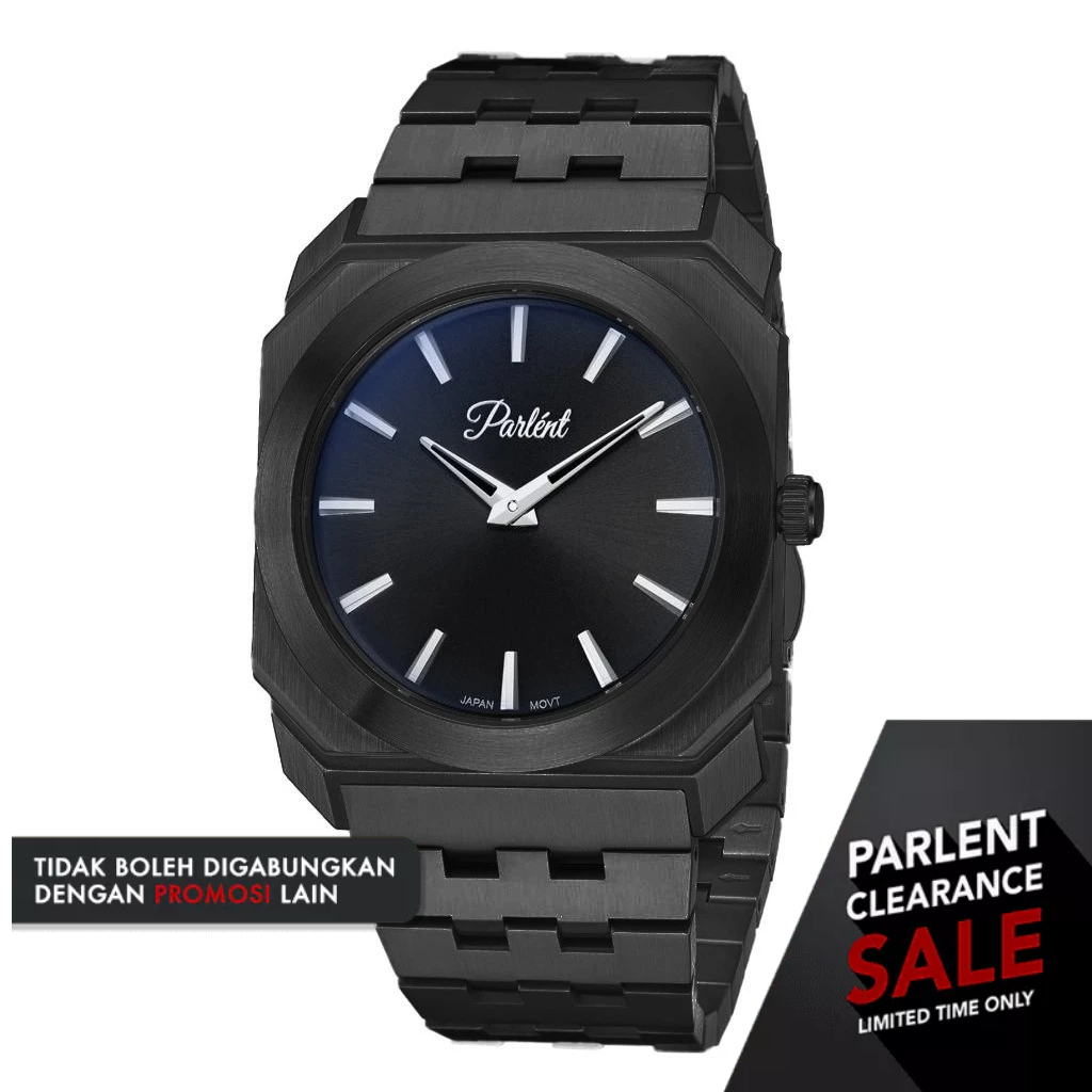 Jam Tangan Pria Parlent Octavo Steel | Shopee Malaysia