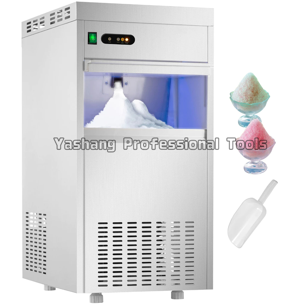 Ice Machine Snow Flake Maker 50KG/24H Lab Home Countertop Stainless ...
