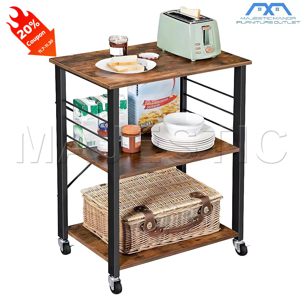 𝐌𝐀𝐉𝐄𝐒𝐓𝐈𝐂 Rak Barang Portable Portable Living Room Storage Rack Bedroom ...
