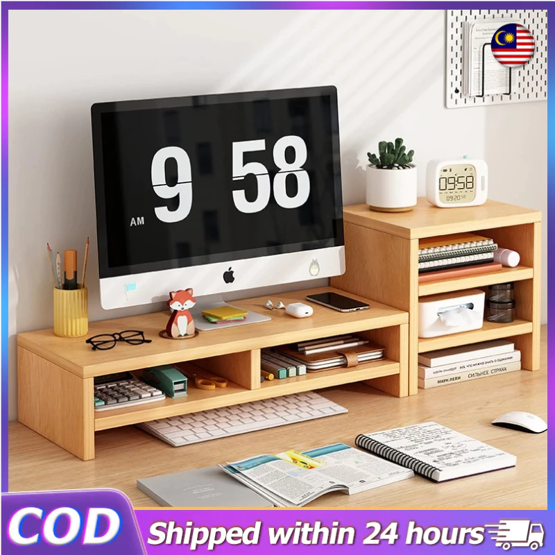 Computer Monitor Stand Rack Monitor Riser Table Organizer Office ...