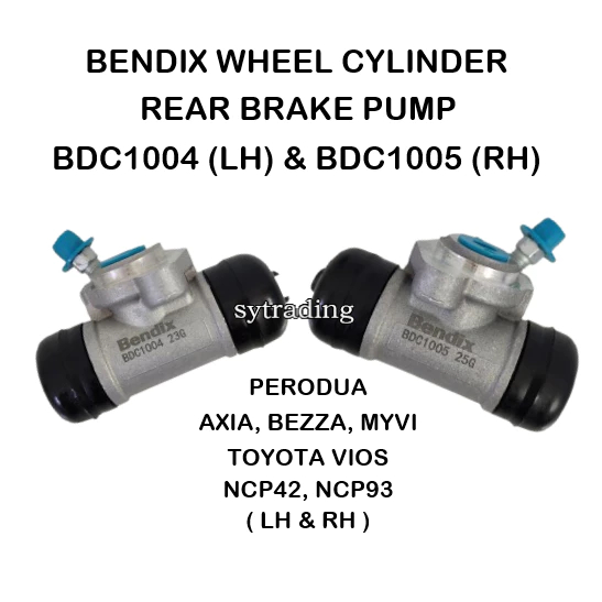 Original Bendix Rear Wheel Cylinder Brake Pump Perodua Axia Bezza Myvi ...