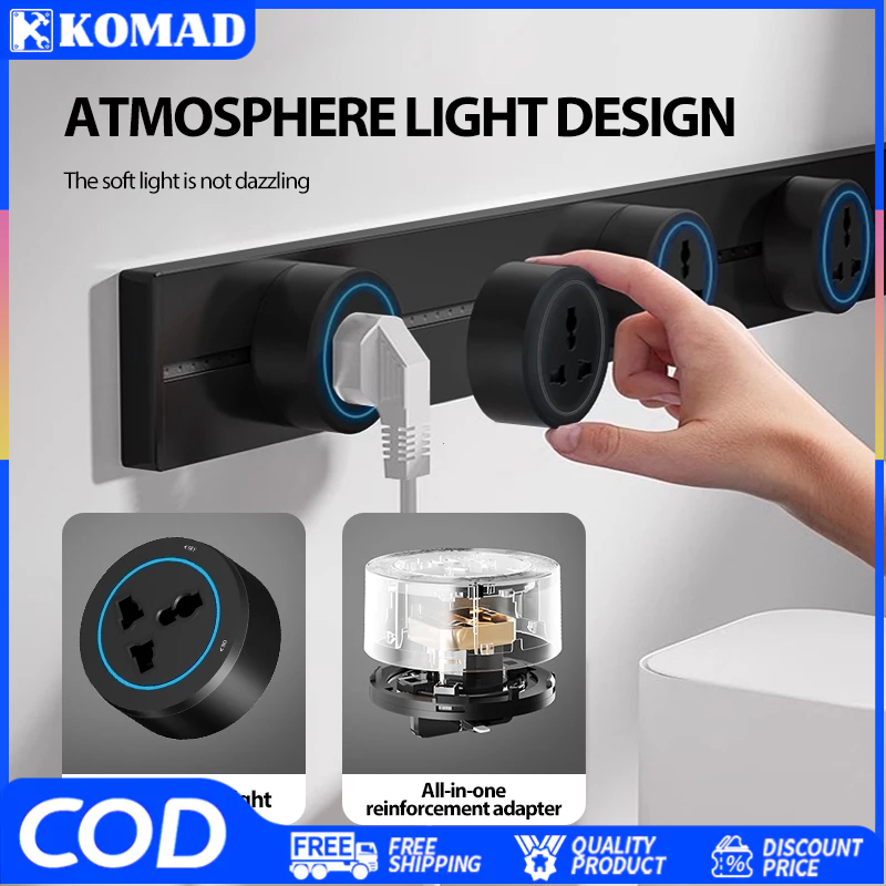 60cm40cm Movable Power Track Socket 8000W Universal Power Adapter ...