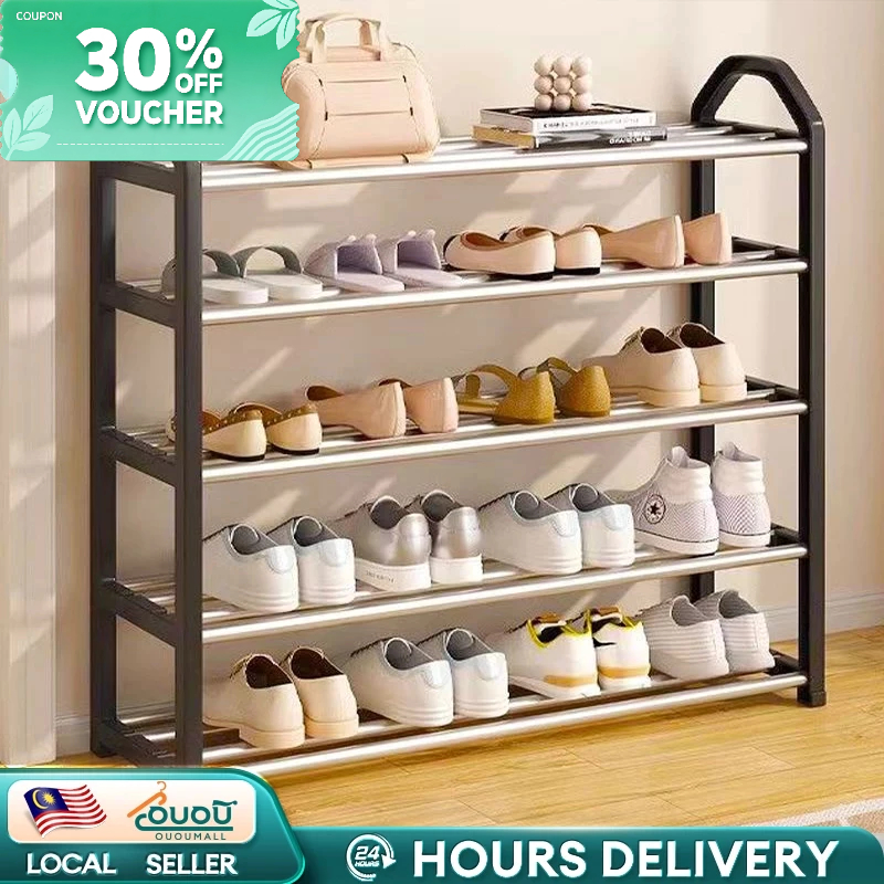 4 Tier Shoe Rack / Rak Kasut 4 Tingkat / DIY Space Saving Shoe ...