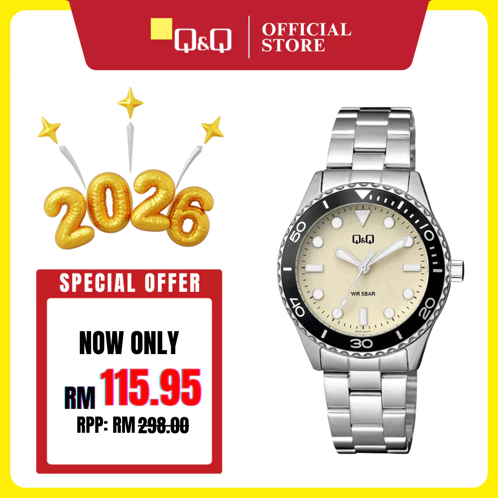 Q&Q Japan by Citizen Jam Tangan Wanita Ladies ' Stainless Steel ...