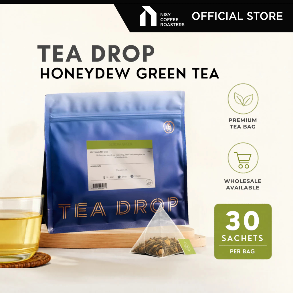 TEA DROP - Honeydew Green tea bags | Shopee Malaysia