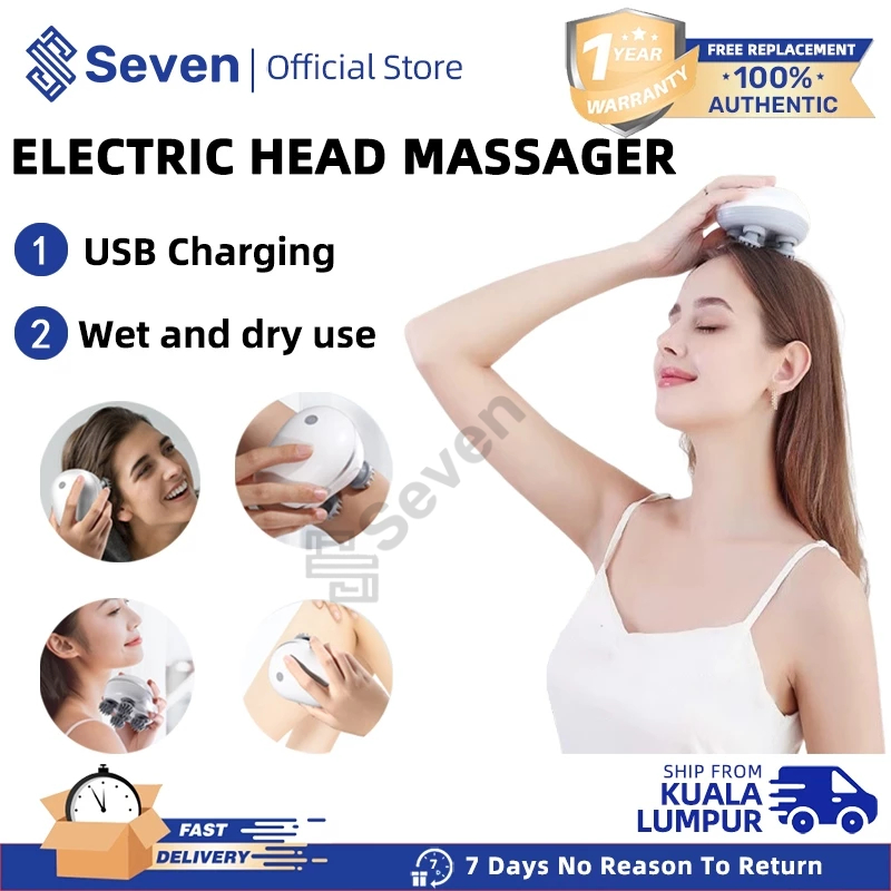 [Seven] head massage machine Scalp neck body massager mesin urut ...