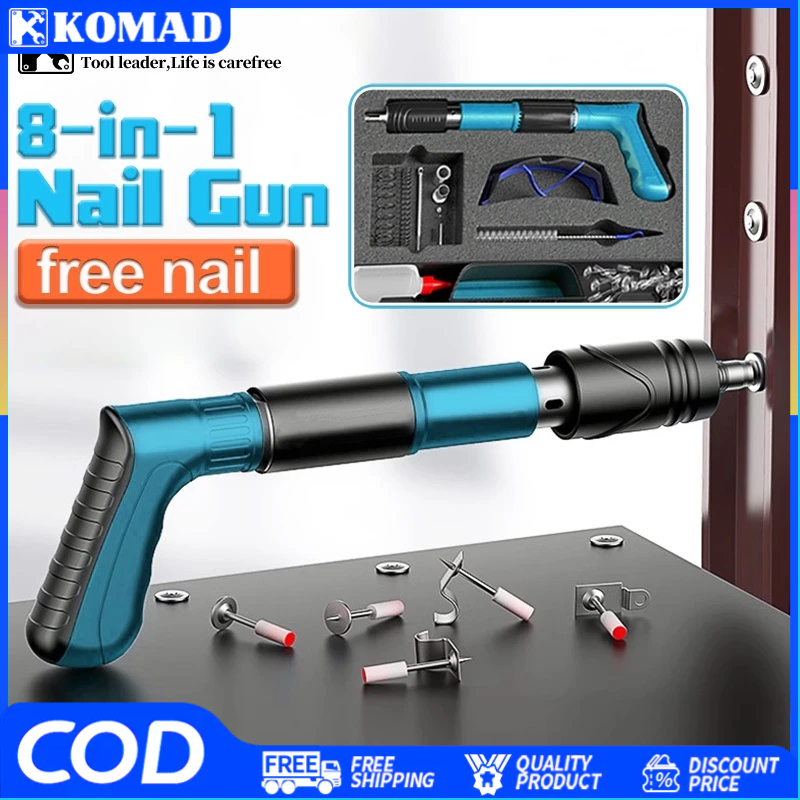 Nail Gun Nail Gunner Heavy Duty Concrete Drill Bit Rivet Nail Gun ...