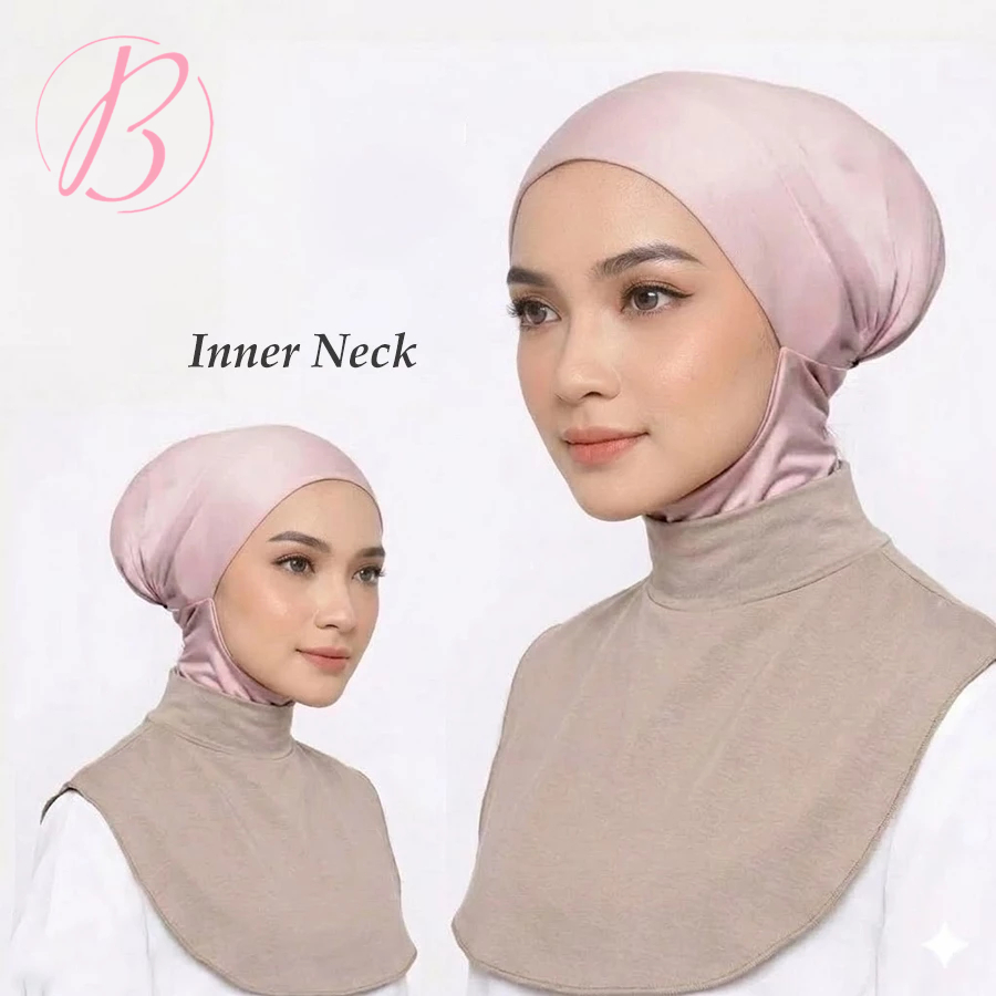 BERRLY Muslim High Neck Inner Collar 37*30cm Modal Neck Cover Inner ...