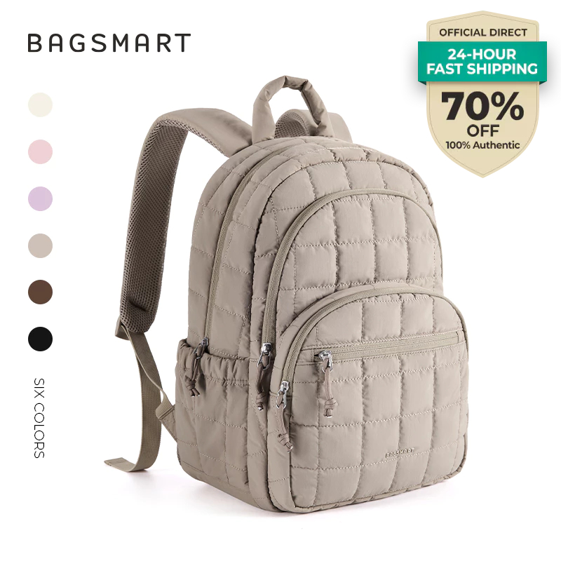 【LOCAL STOCK】BAGSMART Laptop Backpack 15.6 Inch Waterproof Travel ...