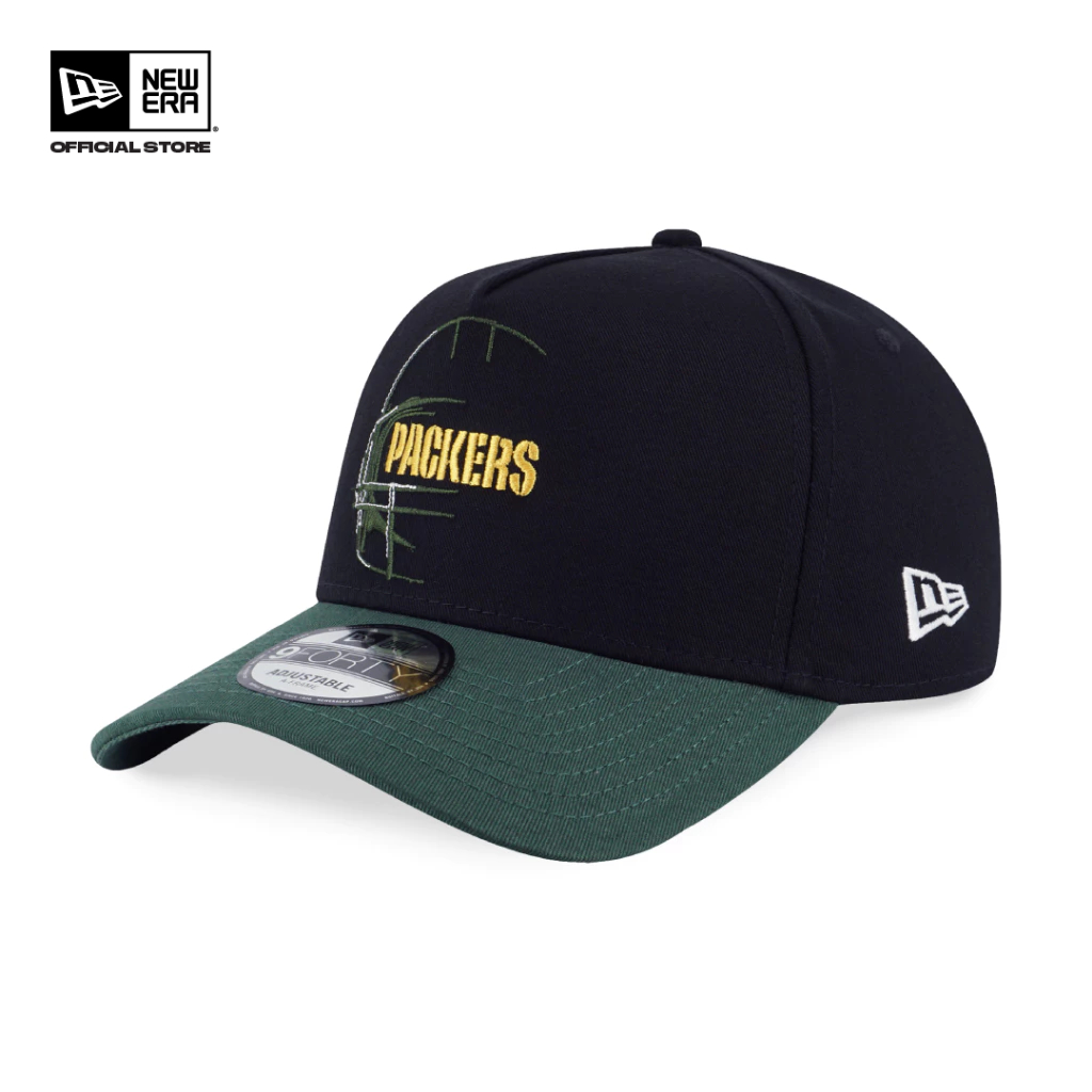 9FORTY A-Frame Green Bay Packers NFL Oversized Black Green Adjustable ...
