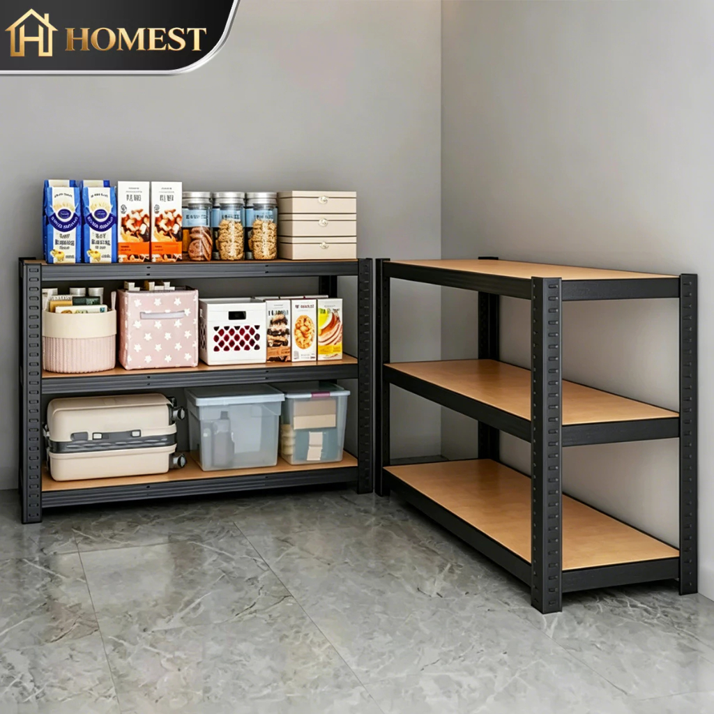 HM Adjustable Metal Boltless Rack Home Kitchen&Store Storage Rack ...