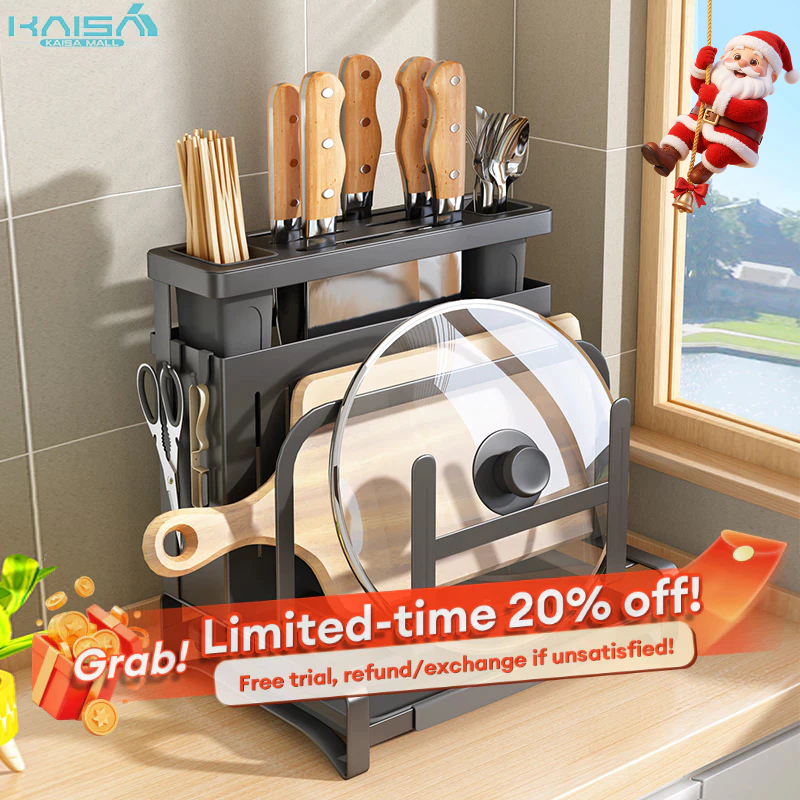 Stainless Steel Kitchen Rack Knife Holder Chopping Board Holder Kitchen ...