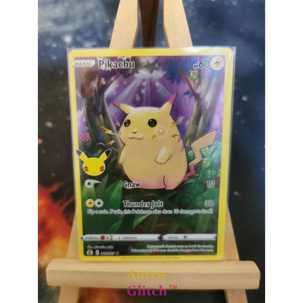 Pokemon TCG Pikachu 005/025 25th Anniversary Celebrations full art NM ...