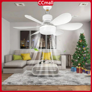 Rong River 52CM Ceiling Fan With Light 40W E27 6 Blades Silent Fan ...