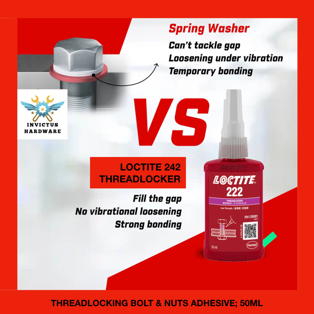 MEDIUM STRENGTH 222 LOCTITE THREADLOCKER HEAVY DUTY SPORT RIM WHEEL ...