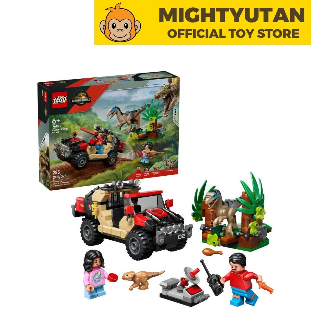 LEGO Jurassic World 76972 Raptor Off-Road Escape | Shopee Malaysia