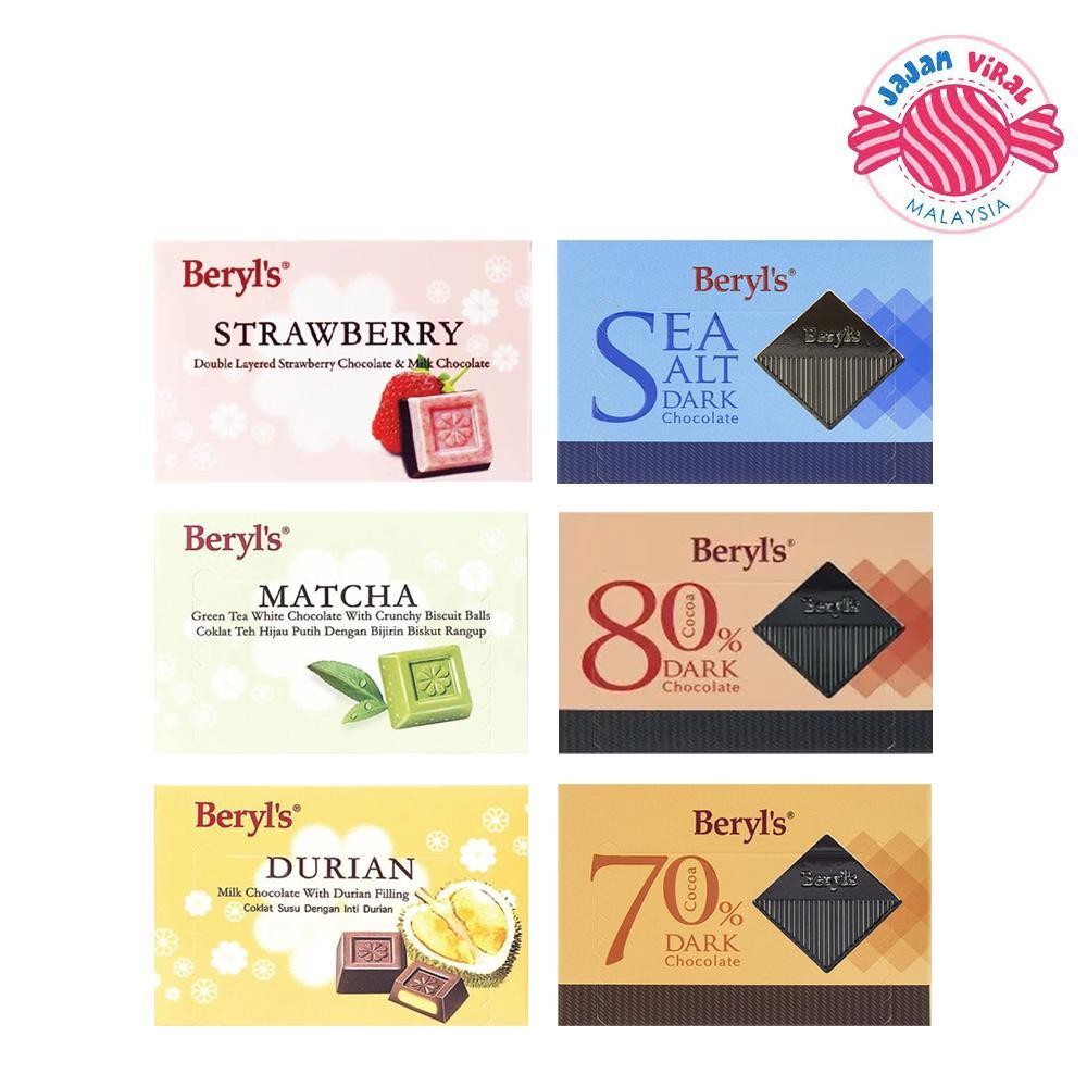 BERYL'S SNACK COKLAT COKLAT PUTIH & COKLAT HITAM RASA PELBAGAI 60G ...