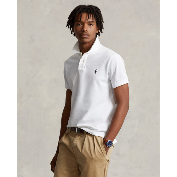 Polo Ralph Lauren Men Custom Slim Fit Mesh Short Sleeve Polo Shirt ...