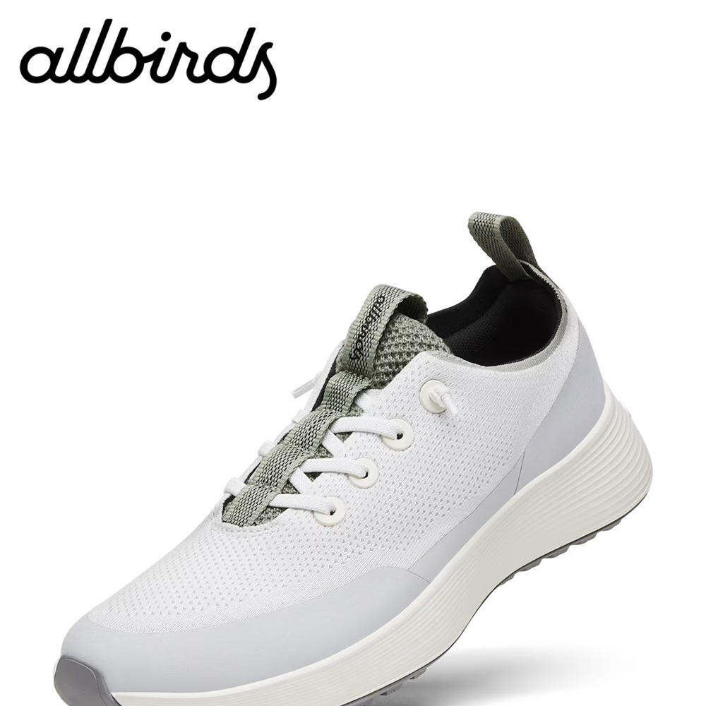 Allbirds Mens Tree Runner Go Utility Shoe - Blizzard/Hazy Pine/Natural ...