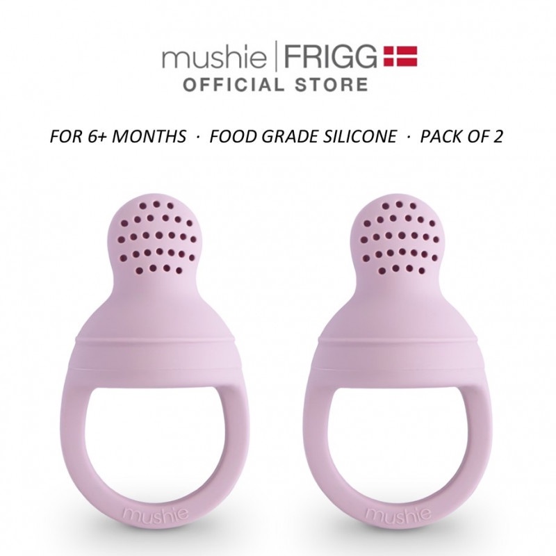 Mushie Silicone Fresh Food Feeder 2-Pack in Shifting Sand main image 1