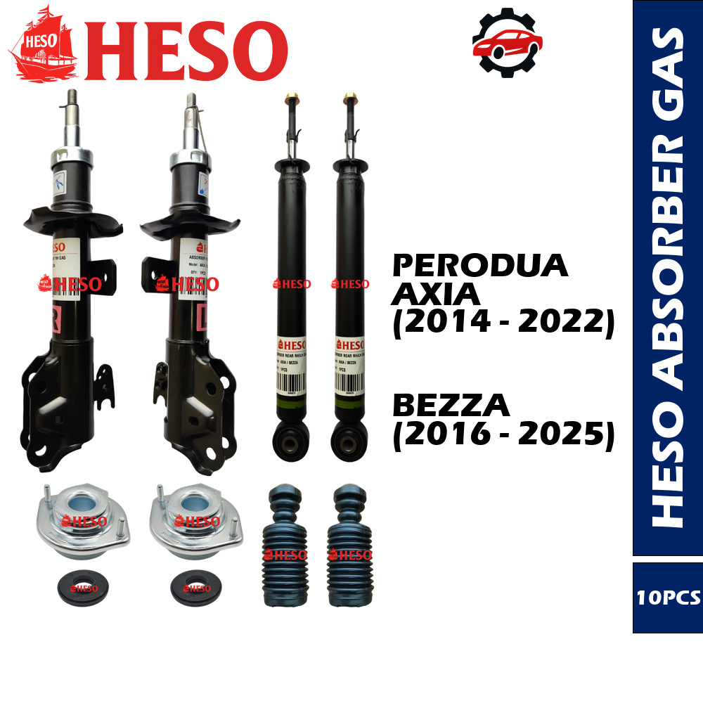 HESO FRONT & REAR ABSORBER GAS PERODUA AXIA (2014 - 2022) BEZZA (2016 ...