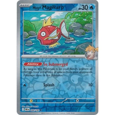 Misty's Magikarp 048/182 - Water TYPE - Pokemon Destined Rivals Singles ...