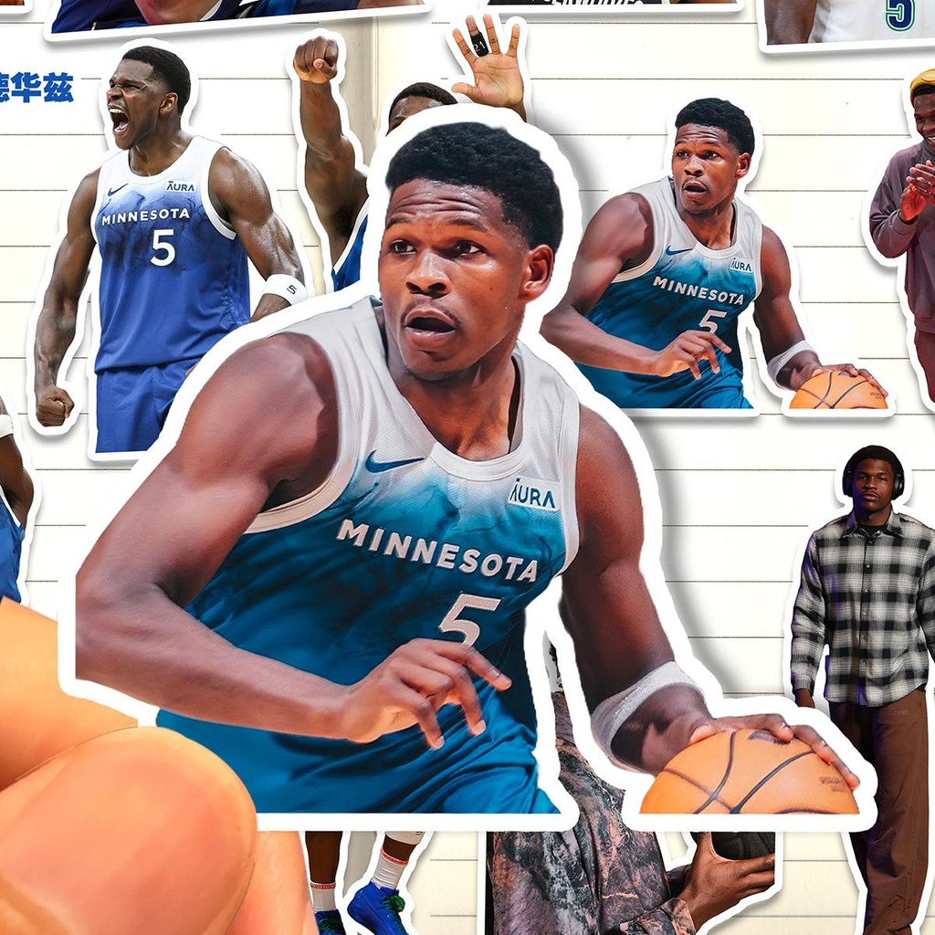 Anthony Edwards Waterproof Basketball Stickers (25-Pack) | Shopee Malaysia