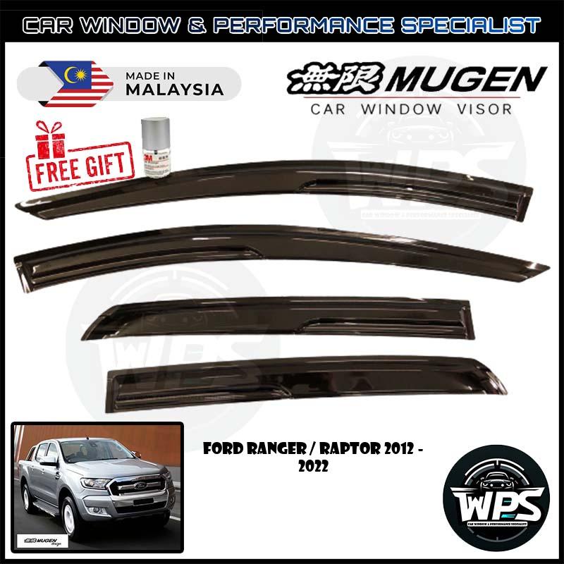 Ford Ranger / Raptor 2012 - 2022 WPS Mugen Door Visor (Free 3M Primer ...