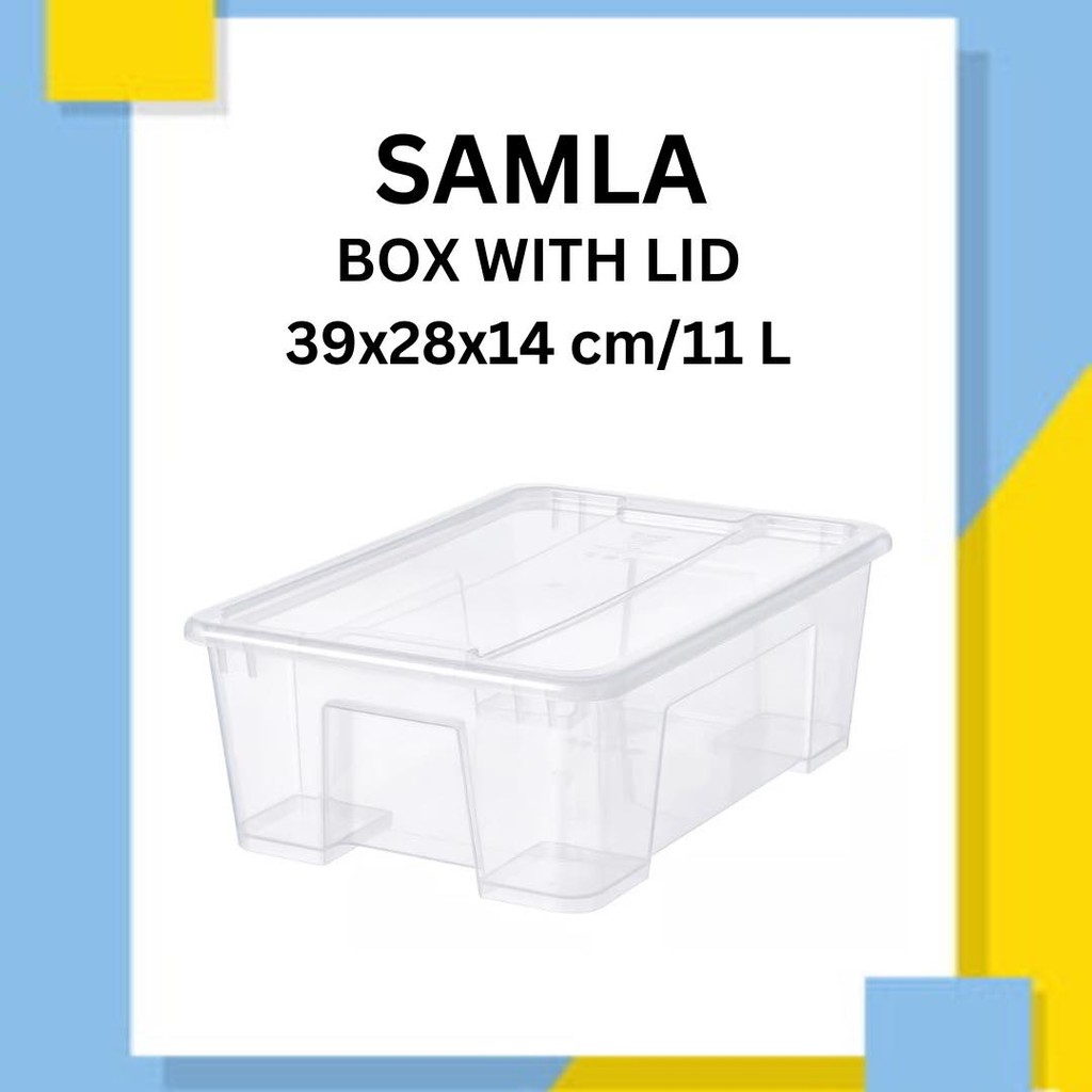 SAMLA Box With Lid ( 39x28x14 cm/11 L ) | Shopee Malaysia