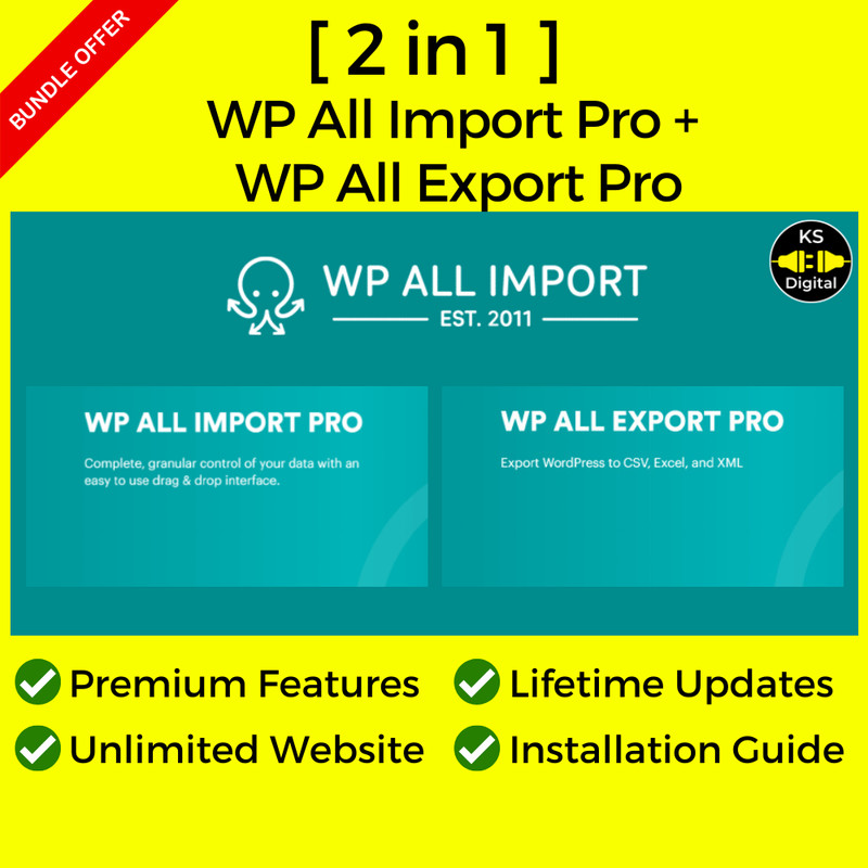 [2 in 1] WP All Import Pro & WP All Export Pro [Bundle] (Latest ...