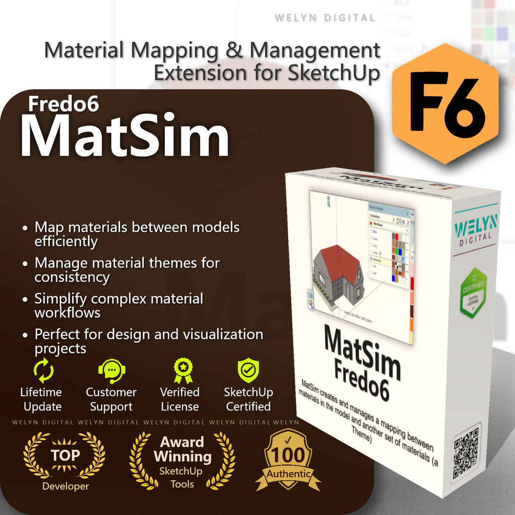 Fredo6.MatSim 2026 | SketchUp Extension | Shopee Malaysia