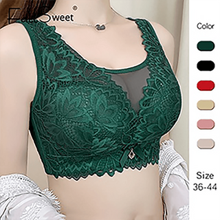 FallSweet Sexy Front Closure Women Underwear Wire Free Lace Push
