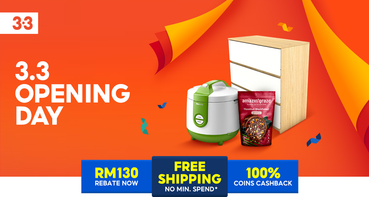 3.3 Mega Shopping Sale 2024, Free Shipping With No Min. Spend