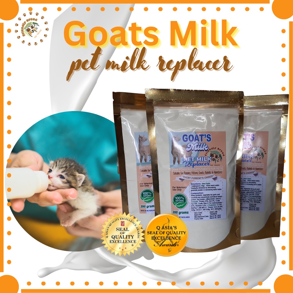 Goats Milk Pet milk replacer the dogs puppies cats kitten goat calves ...