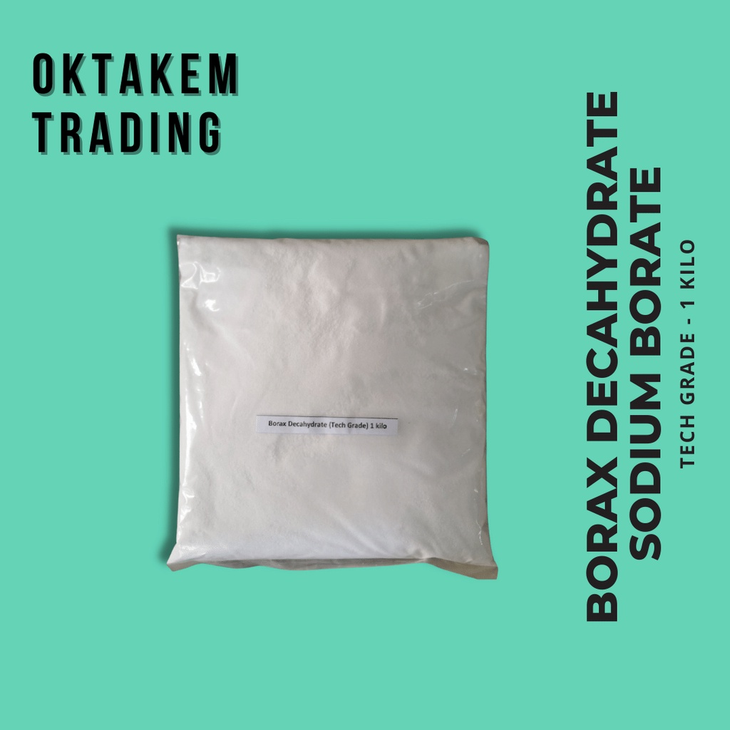 Borax Powder Technical Grade for Laundry Booster Slime Making 1 kilo