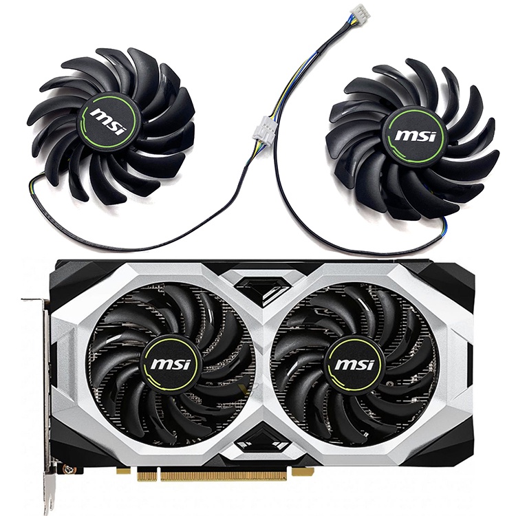 Graphics Card Cooling Fan Graphics Card Replacement Parts for MSI RTX2060 SUPER 8GB VENTUS
