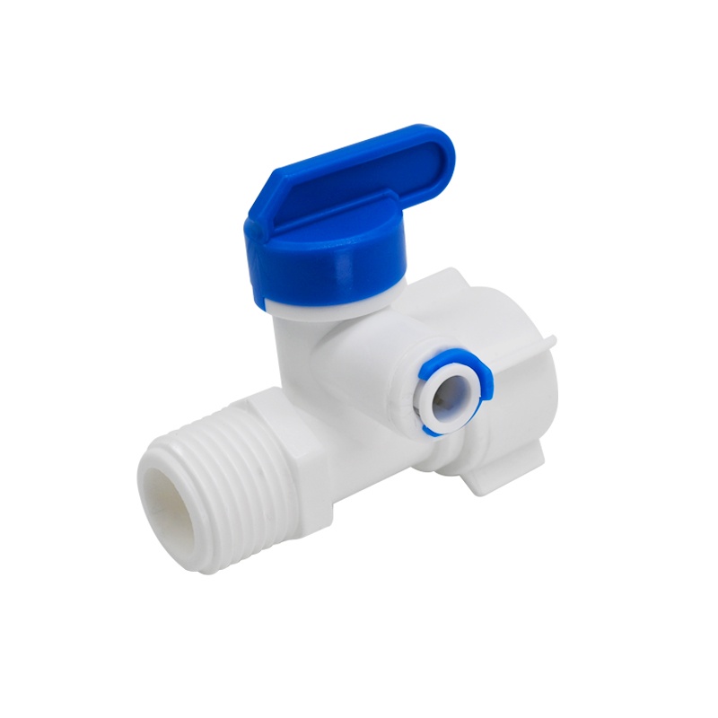 1/2'' Male 1/4 3/8 Tube Water Adapter RO Feed Ball Valve Faucet Water ...