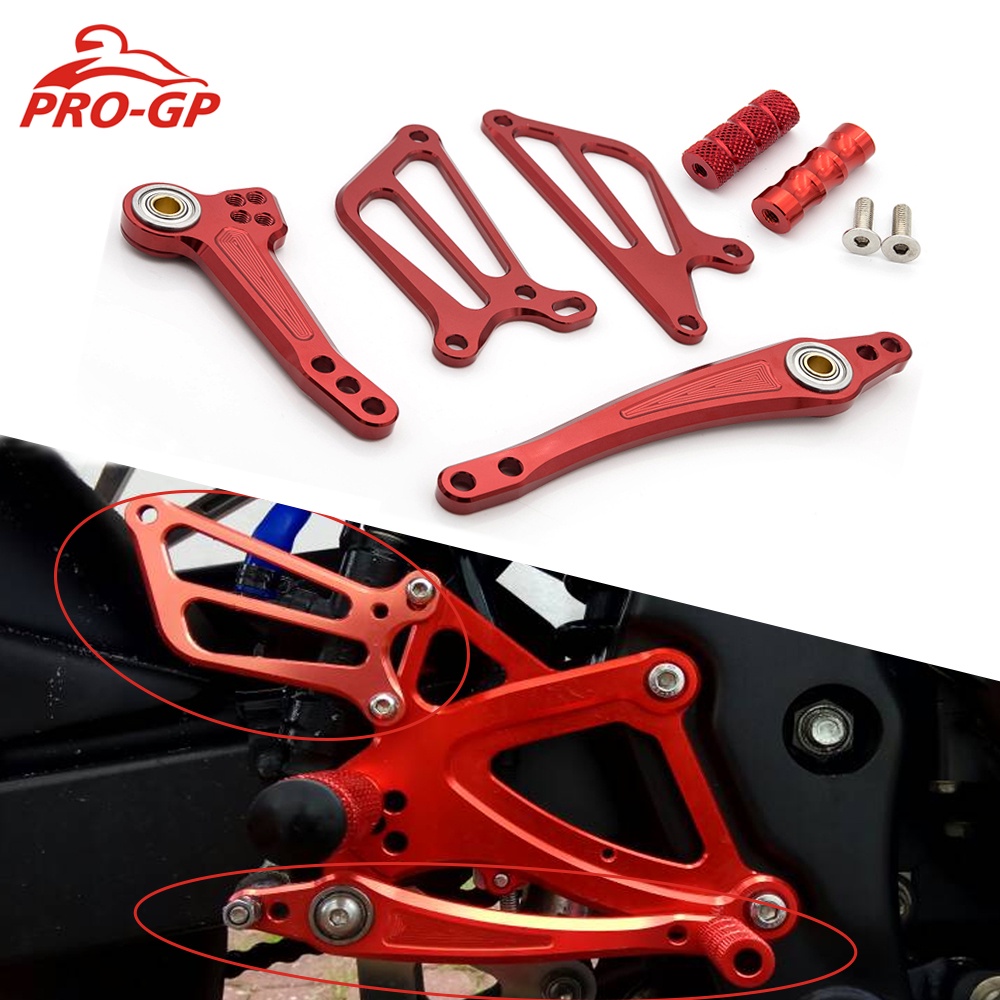 Motorcycle Rearset Footpeg Pedal Brake Gear Shift Shifter Lever Wing