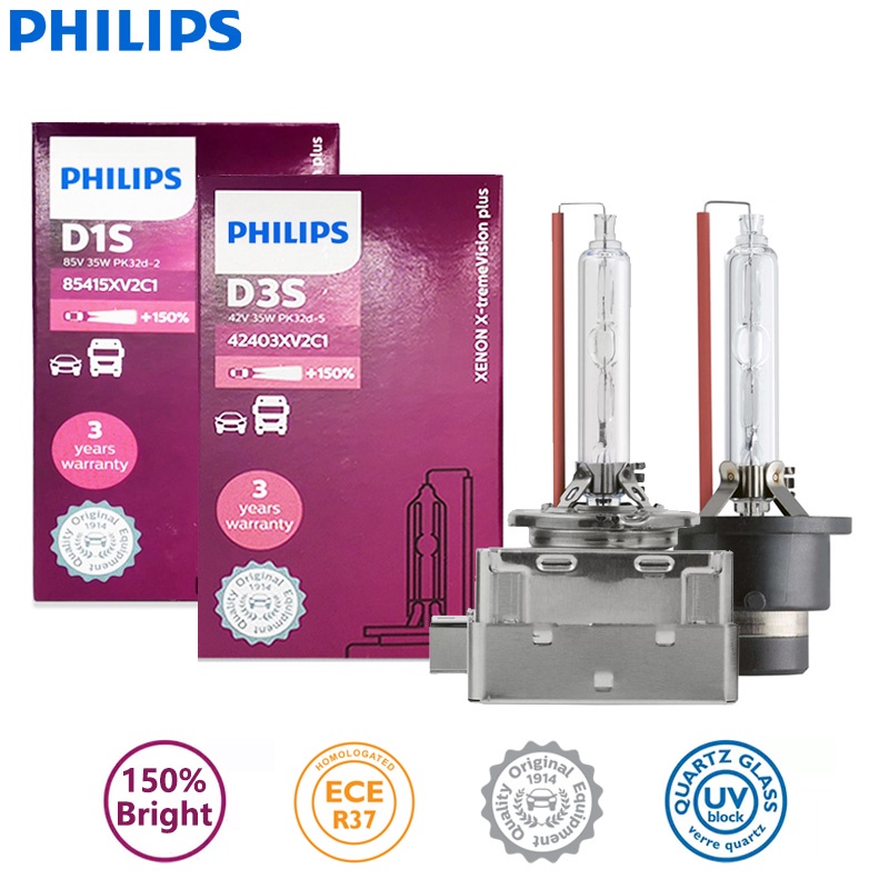 thumbnail image 2 of Philips D1S Xenon X-treme Vision Gen2 HID Bulb – 85415XV2S1, 35W, Single Headlight 2 of 5